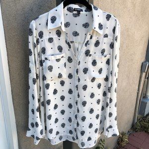 Express Lace Damask Portofino Shirt